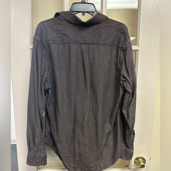 Croft&Barrow button up. Color is hard to describe, kind of a dark gray color. -M - Picture 3 of 6